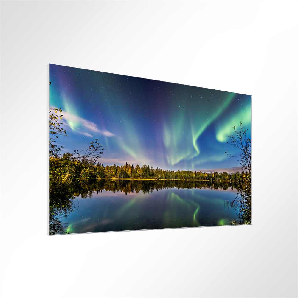 Artikelbild Absorberbild - Polarlichter ber dem See 50x50x5,5cm