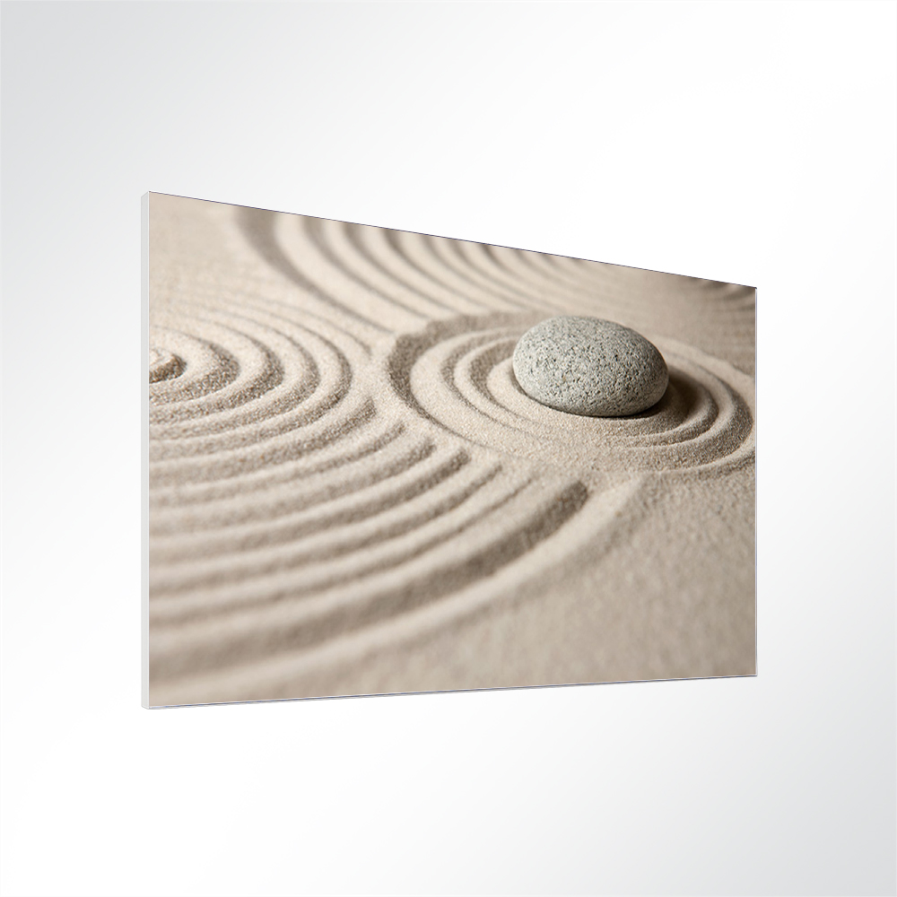 Artikelbild Absorberbild - Zen - Der Stein im Sand 50x50x5,5cm