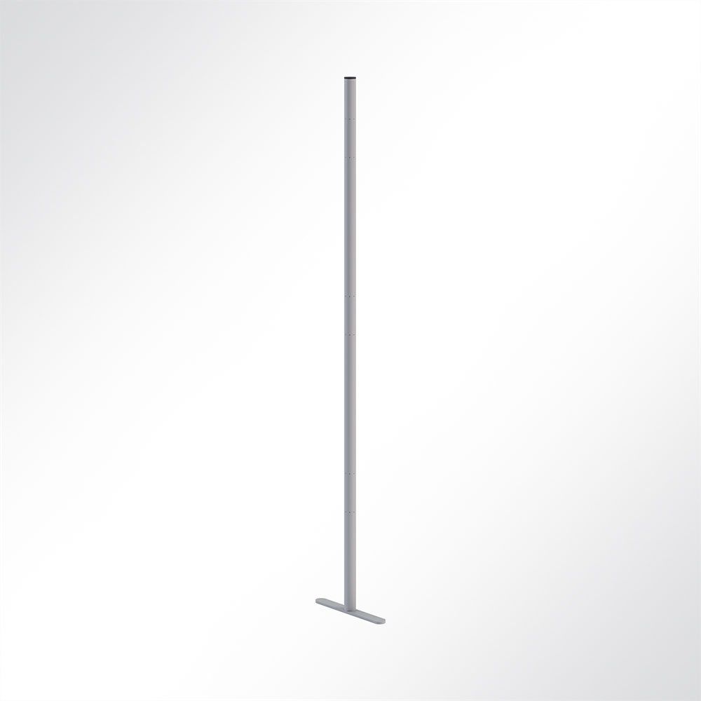 Artikelbild QP Akustikpaneel Pole-Mode Stange 4cm Hhe 180cm Fu L: 34cm Grau 7035