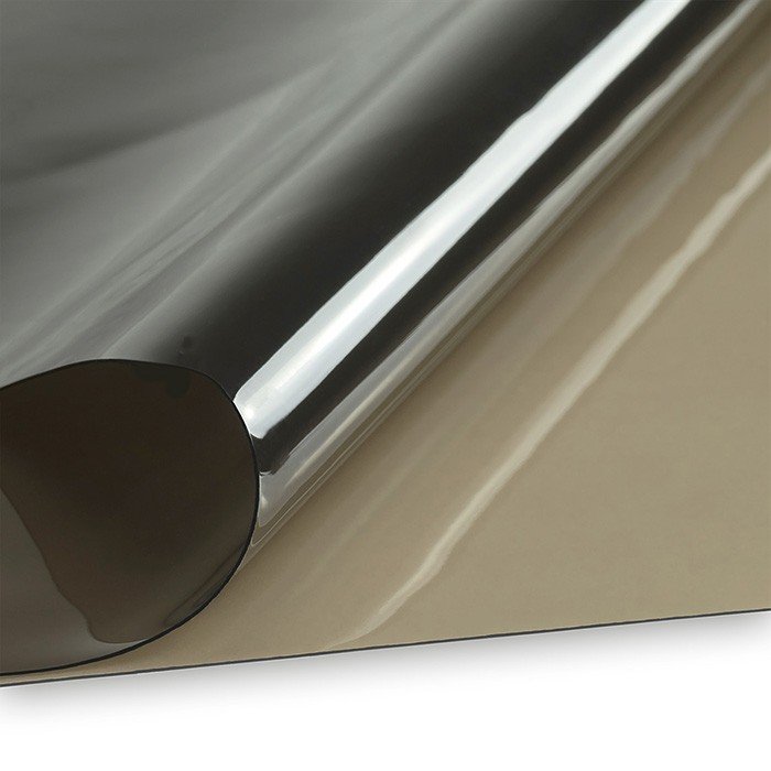 Zeltfensterfolie Klarsichtfolie PVC Braun Breite 132cm Strke 0,5mm