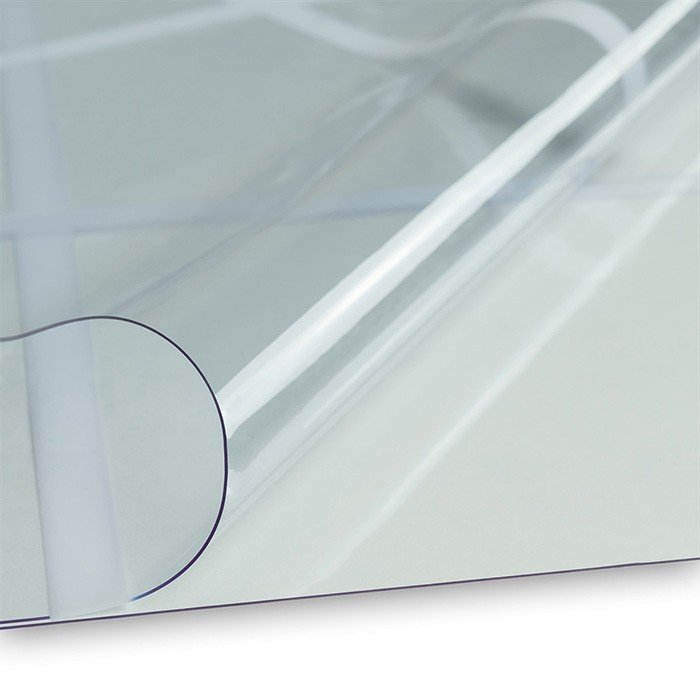 Zeltfensterfolie Klarsichtfolie PVC Karomuster Breite 132cm Strke 0,5mm