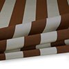 Vorschau Markisenstoff / Tuch teflonbeschichtet wasserabweisend Breite 120cm Streifen (8,5cm) Sepiabraun kupferbraun
