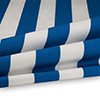 Vorschau Markisenstoff / Tuch teflonbeschichtet wasserabweisend Breite 120cm Streifen (8,5cm) Nussbraun enzianblau