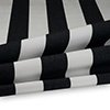 Vorschau Markisenstoff / Tuch teflonbeschichtet wasserabweisend Breite 120cm Streifen (8,5cm) Kupferbraun graphitschwarz