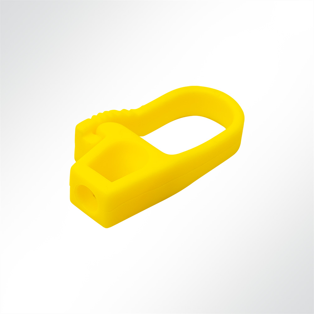 Artikelbild Haken aus Nylon Kunststoff mit Sicherung fr 6mm Seil Gelb