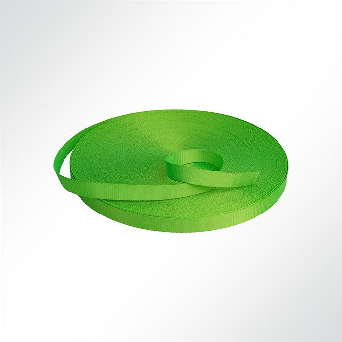 Neon Gurtband Polyester (PES) 35mm breit, 2mm stark, 3500 Kg