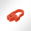 Vorschau Haken aus Nylon Kunststoff mit Sicherung fr 6mm Seil Wei rot