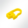 Vorschau Haken aus Nylon Kunststoff mit Sicherung fr 6mm Seil Wei gelb