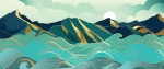 Vorschaubild Wellen der Berge (14001 x 5909)