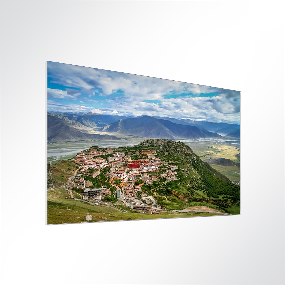 Artikelbild Absorberbild - Ein Dorf in den Bergen 50x50x5,5cm