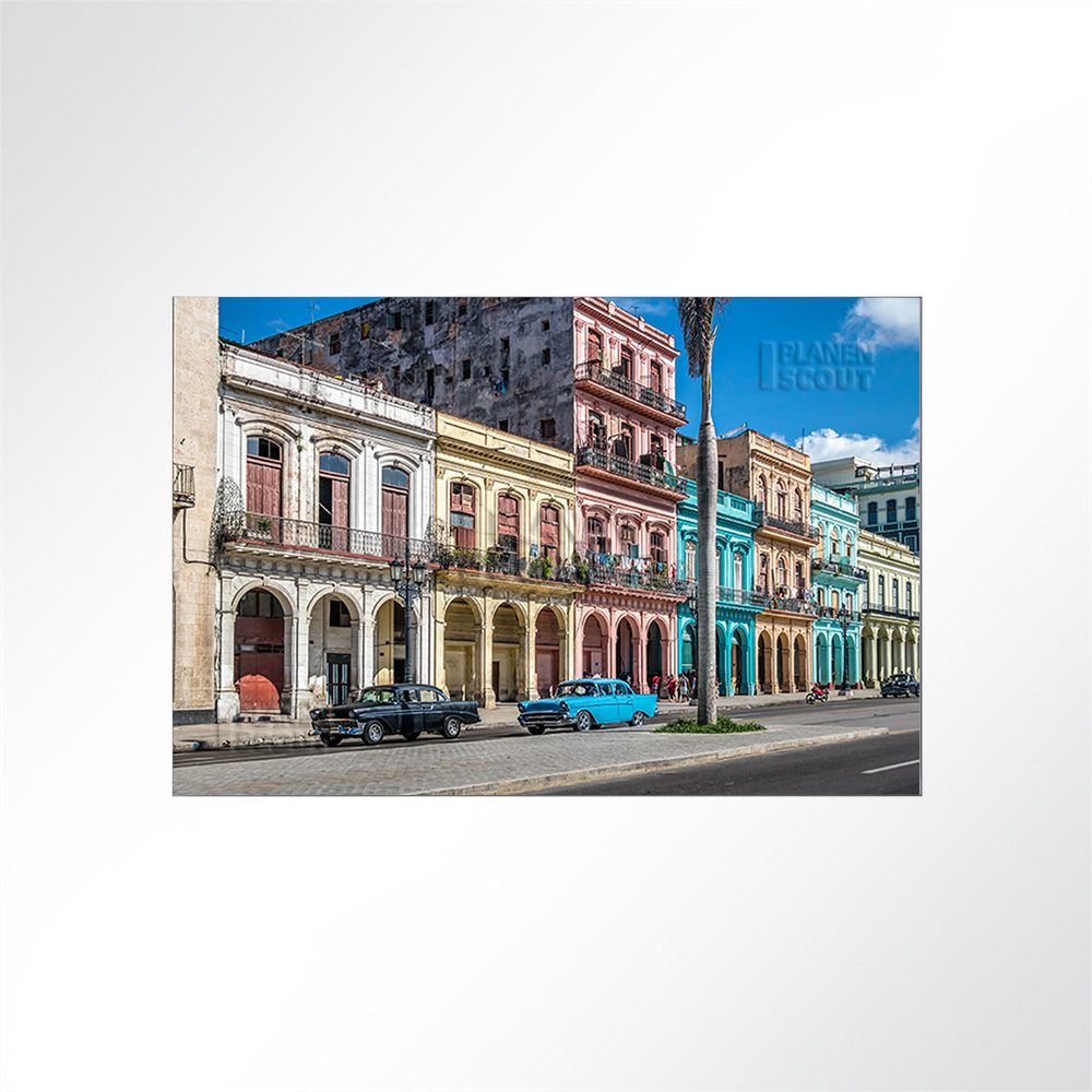 Artikelbild Absorberbild - Huserzeile in Havanna Kuba 80x60x5,5cm