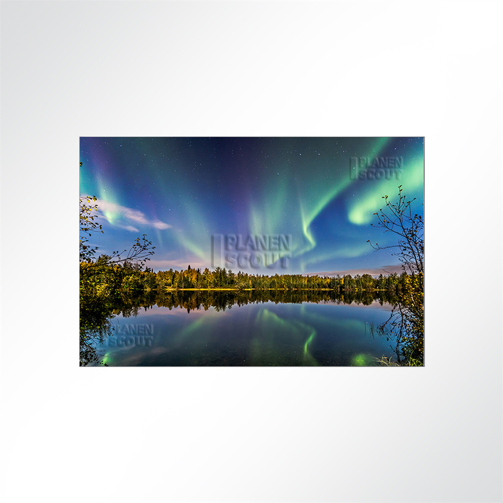 Artikelbild Absorberbild - Polarlichter über dem See 50x50x5,5cm