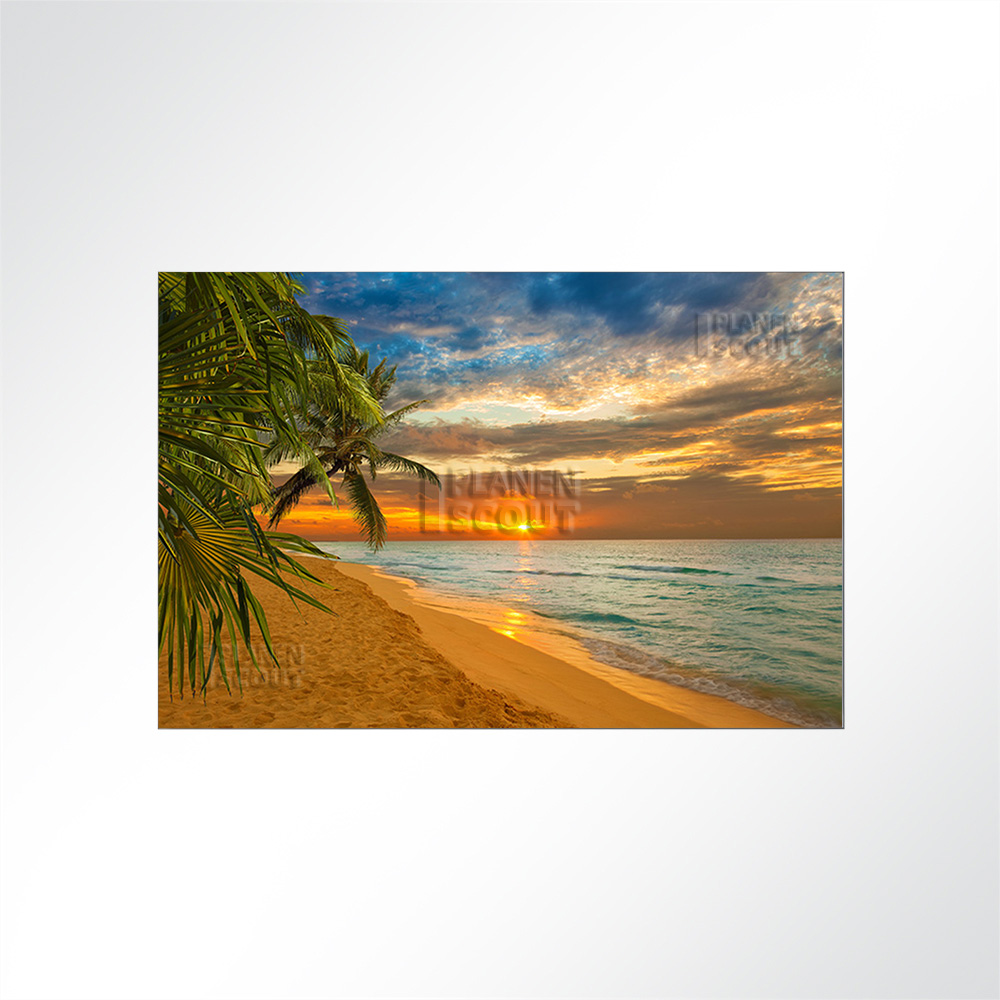Artikelbild Absorberbild - Sonnenuntergang am Strand 50x50x5,5cm