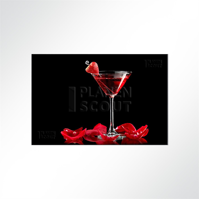 Akustikbild - Cheers mit Cocktail Martini Rot