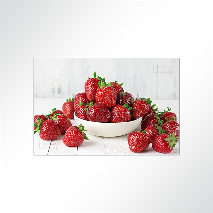 Akustikbild - Eine Schale Erdbeeren