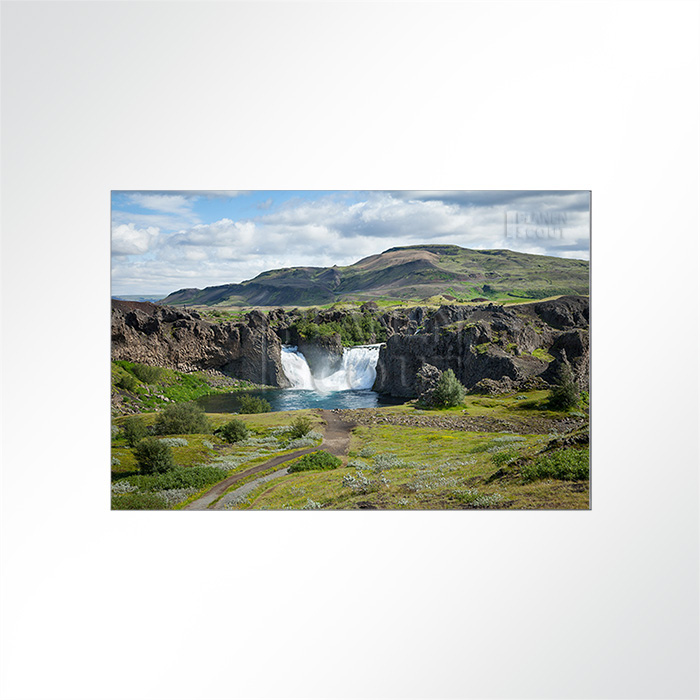 Akustikbild Island - Ein Wasserfall