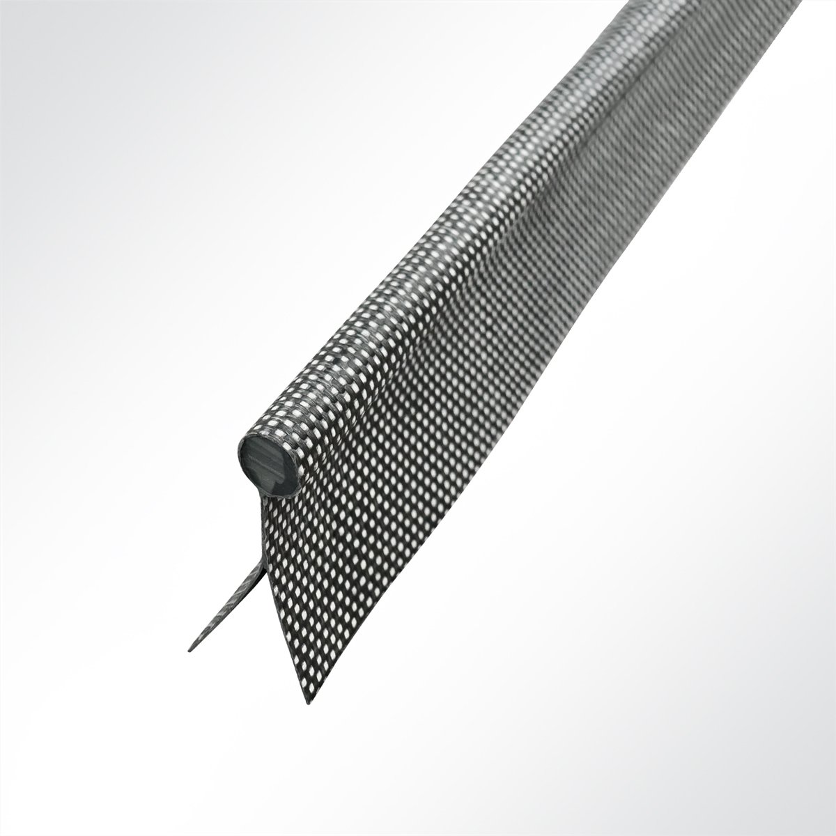 Lysel Zeltkeder PVC doppelfahnig Durchmesser 7.50mm in anthrazit Meterware