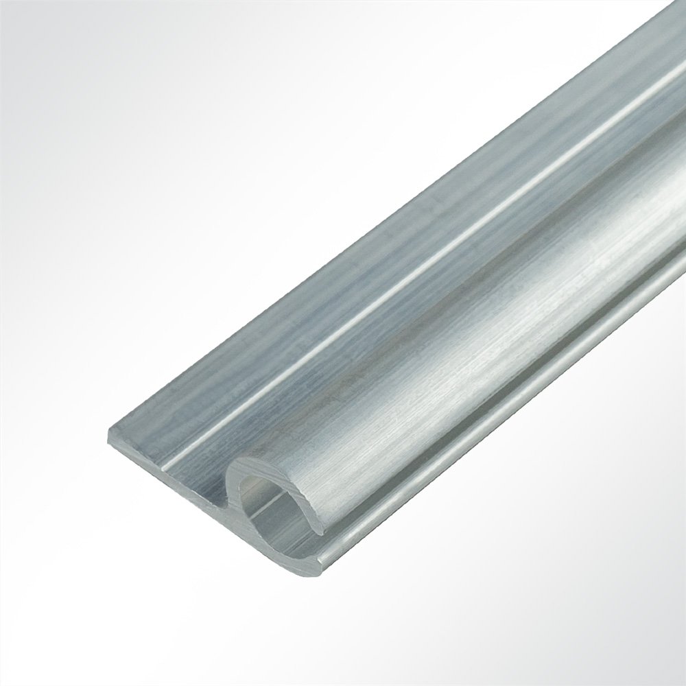 Artikelbild Kederschiene Kederleiste Kederprofil Aluminium pressblank für Keder 5,0-9,0mm Länge 1m
