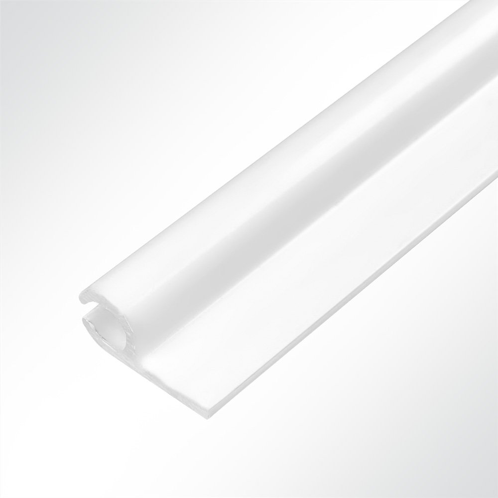 Artikelbild Kederschiene Kederleiste Kederprofil Aluminium Weiss für Keder 5,0-9,0mm Länge 1m