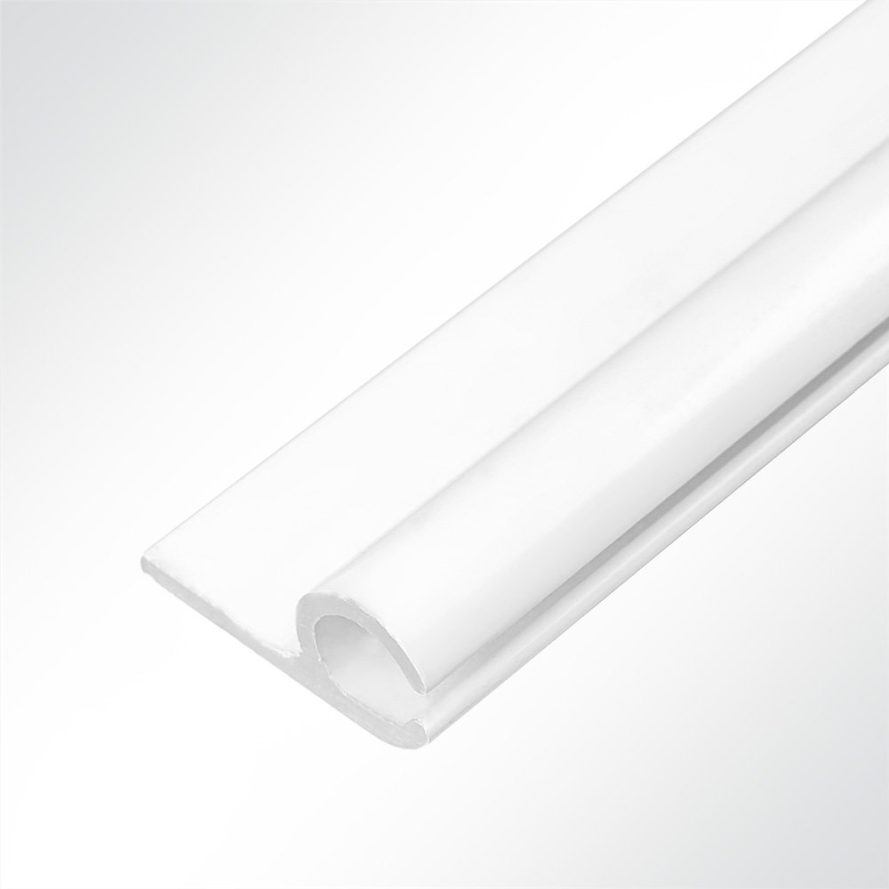Artikelbild Kederschiene Kederleiste Kederprofil Aluminium Weiss für Keder 5,0-9,0mm Länge 1m