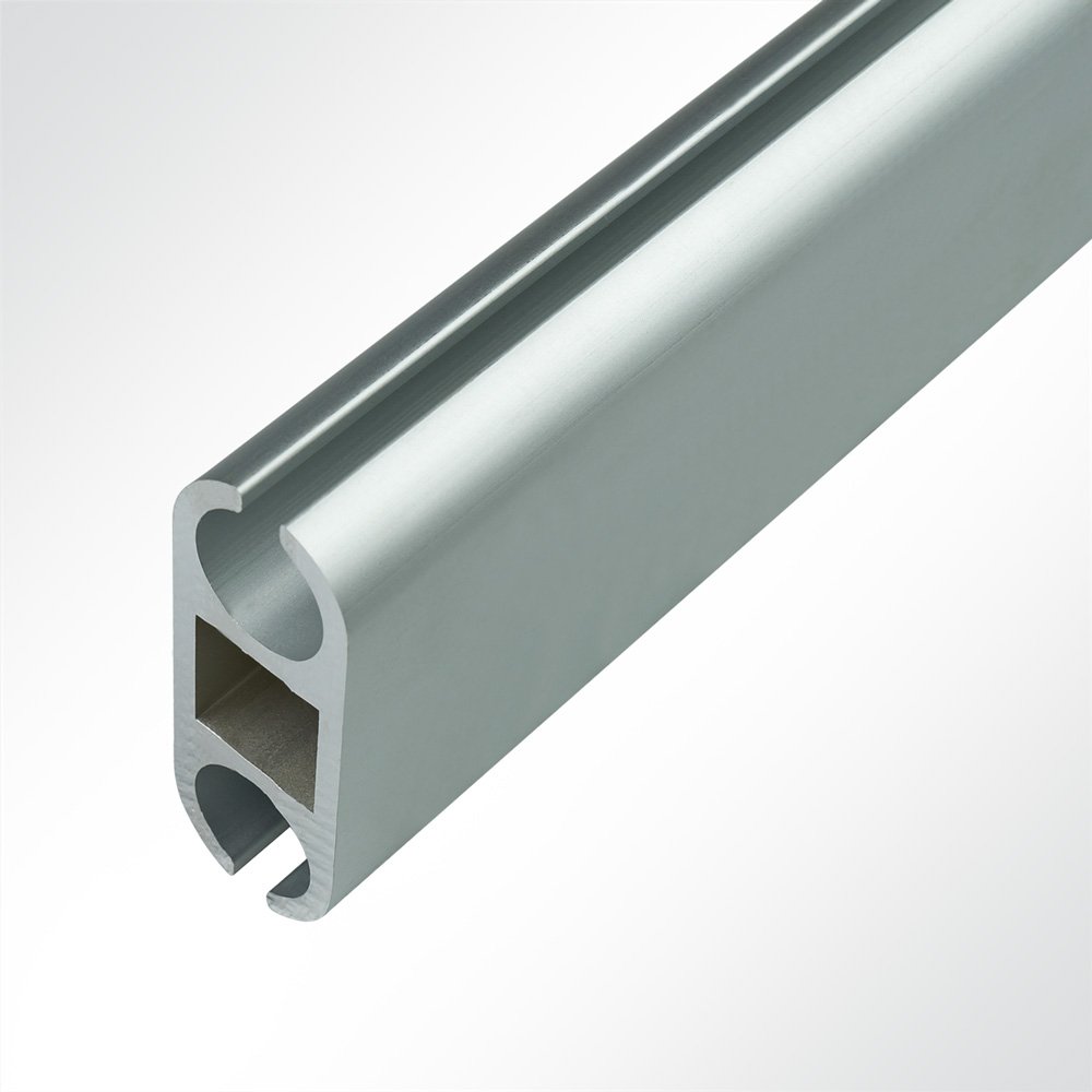 Artikelbild 10x Doppelkederschiene Doppelkederleiste Kederverbundprofil Aluminium eloxiert fr Keder 6,0-15,0mm Lnge 6m