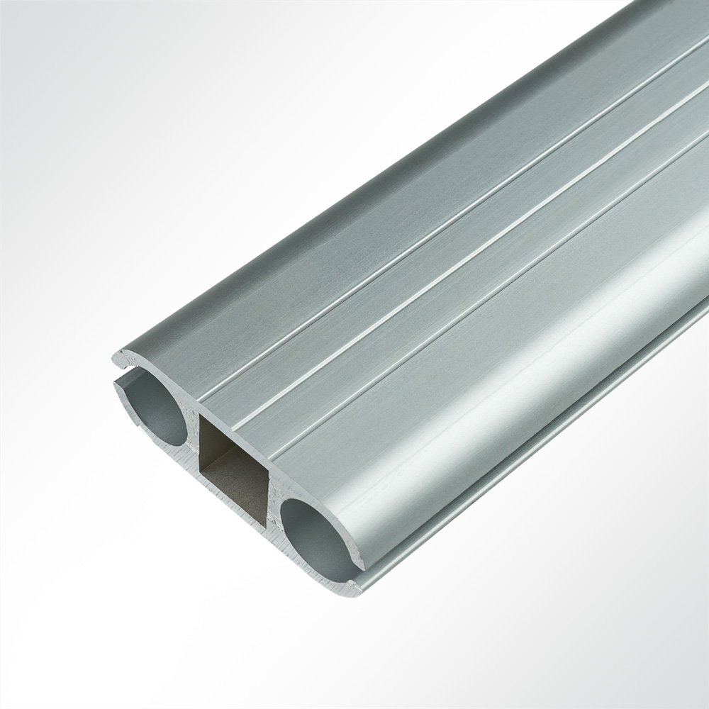 Artikelbild 10x Doppelkederschiene Doppelkederleiste Kederverbundprofil Aluminium eloxiert fr Keder 6,0-15,0mm Lnge 6m