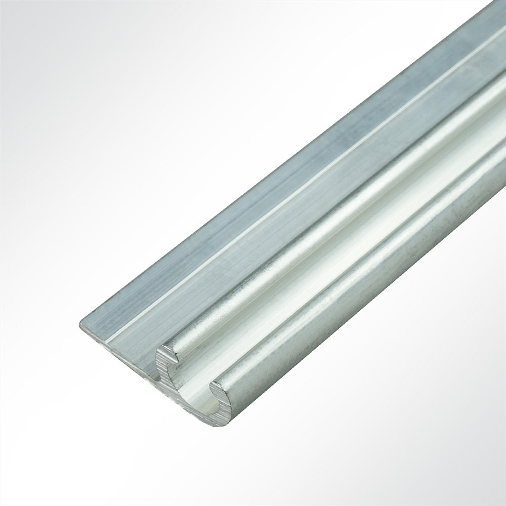 Artikelbild Kederschiene Kederleiste Kederprofil Aluminium pressblank für Keder 8,5-11,0mm Länge 1m