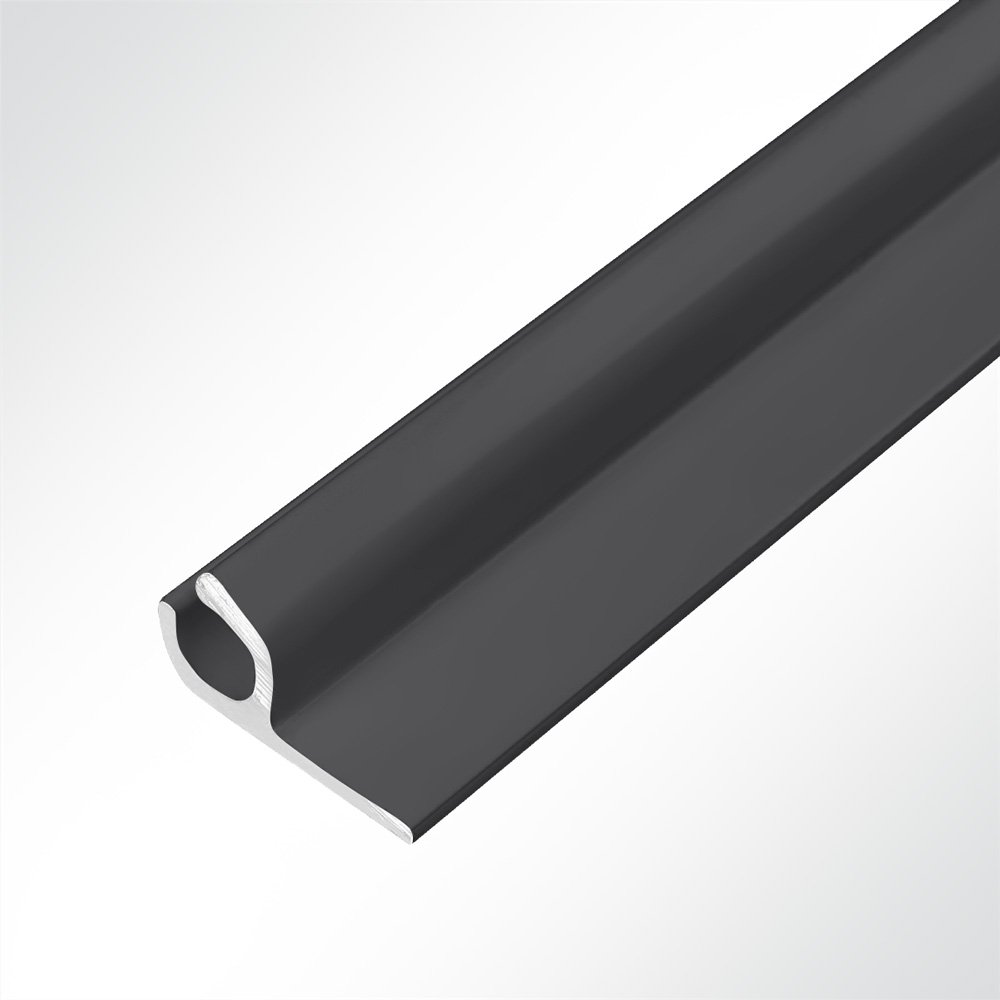 Artikelbild 10x Kederschiene Kederleiste Kederprofil Aluminium Schwarz fr Keder 6,0-9,0mm Lnge 6m