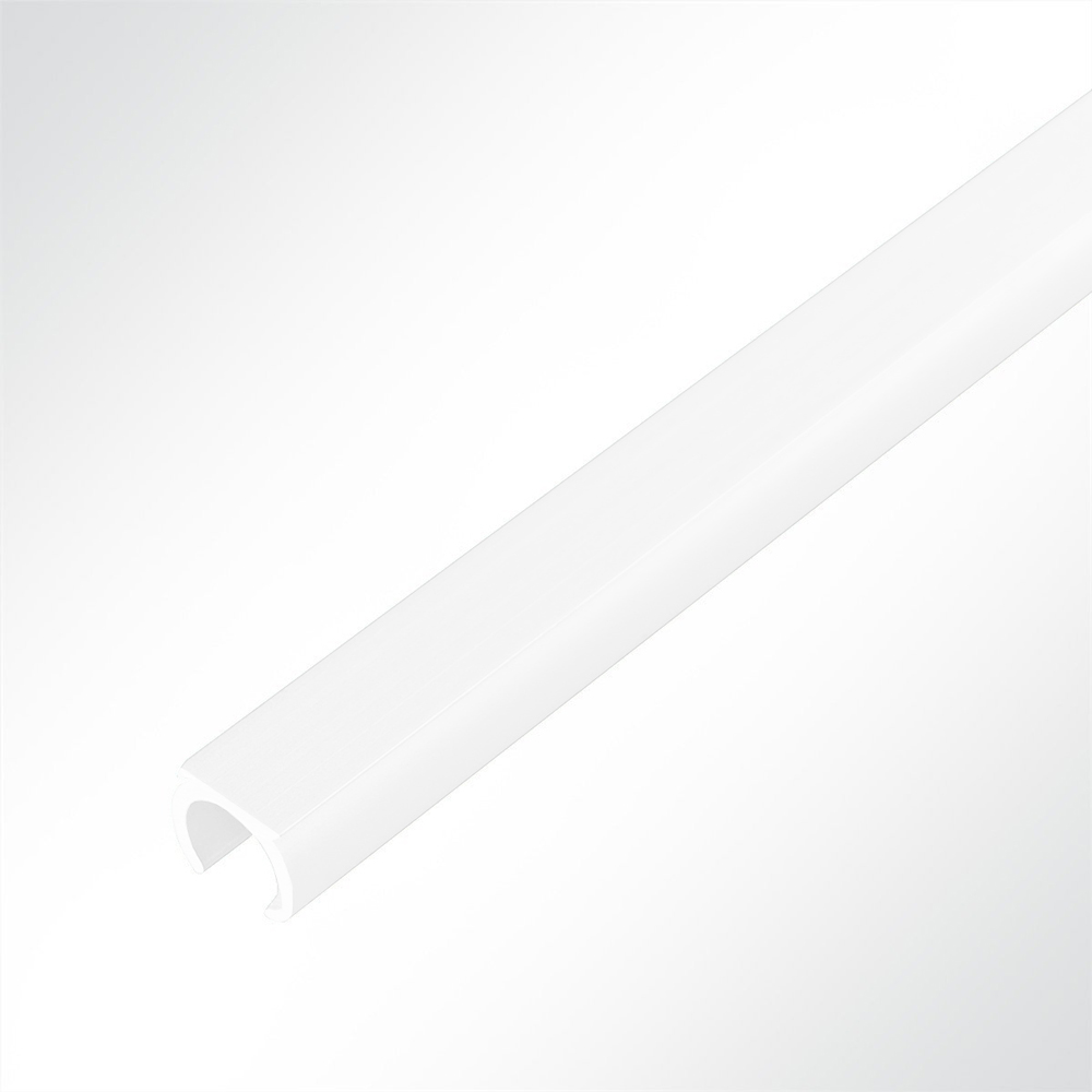 Artikelbild Muster Kederschiene Kederleiste Aluminium C-Profil wei RAL 9016 fr Keder 5-9mm Lnge 10cm