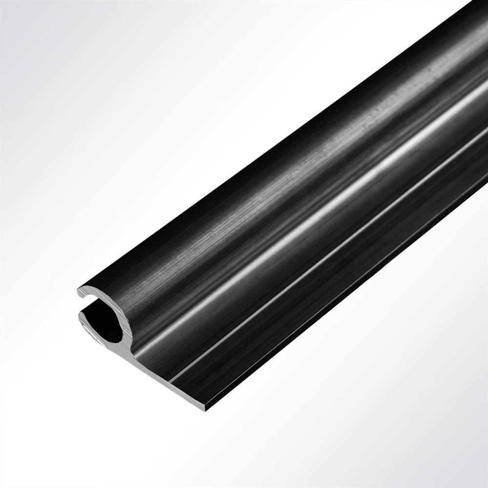 Artikelbild MUSTER Kederschiene Kederleiste Aluminium 0 schwarz RAL 9005 fr 5-9mm Keder Lnge 10cm