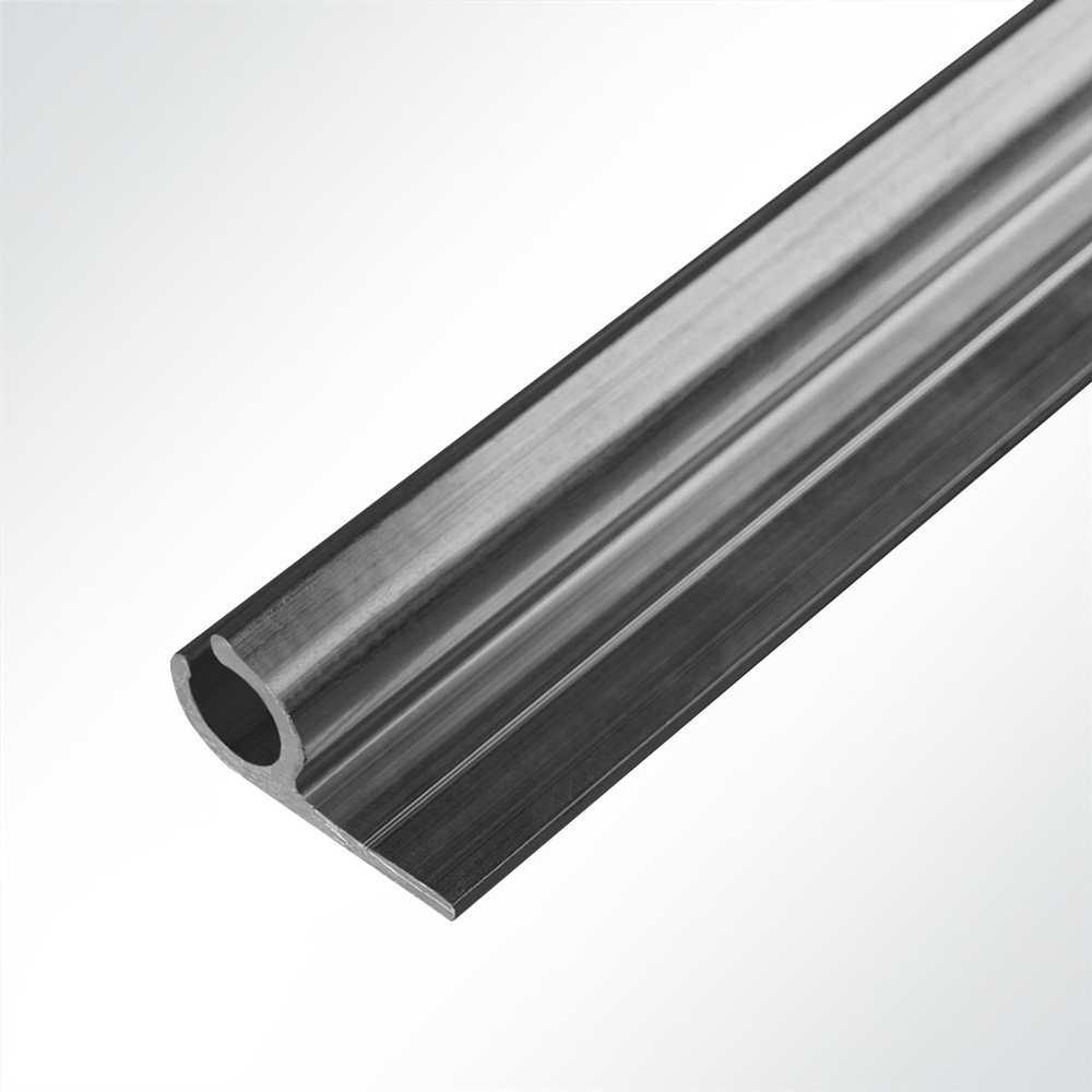 Artikelbild MUSTER Kederschiene Kederleiste Aluminium 45 anthrazit RAL 7016 fr 5-9mm Keder Lnge 10cm