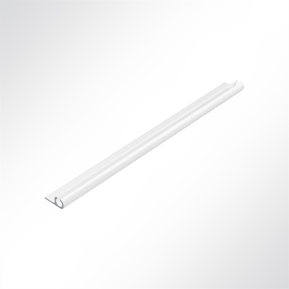 Artikelbild Kederleiste Aluminium 90° weiss RAL 9016 für Deckenmontage für 7,5 - 9,0mm Keder 1m
