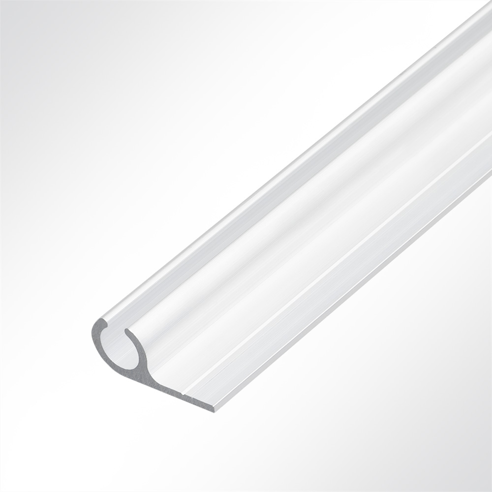 Artikelbild Kederleiste Aluminium 90° weiss RAL 9016 für Deckenmontage für 7,5 - 9,0mm Keder 1m