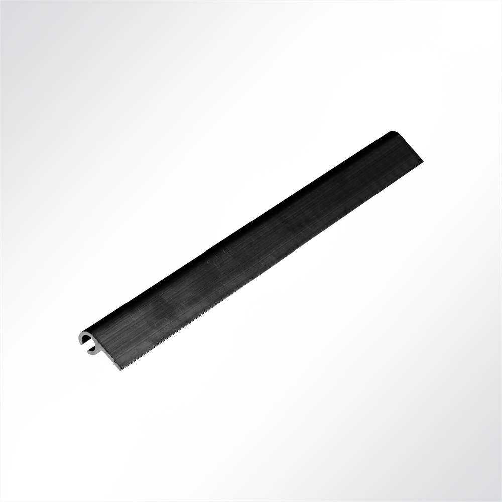 Artikelbild Kederleiste Aluminium 90° schwarz RAL 9005 für Deckenmontage für 7,5 - 9,0mm Keder 1m