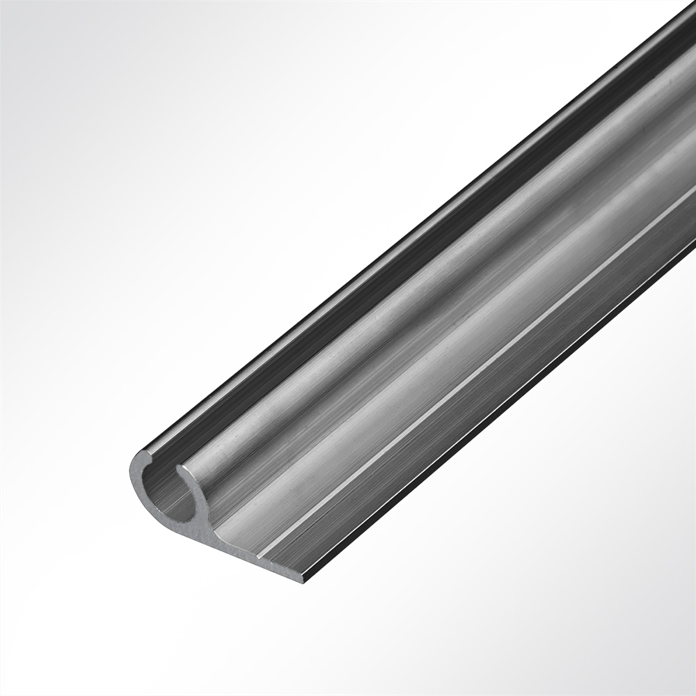 Artikelbild Kederleiste Aluminium 90° anthrazit RAL 7016 für Deckenmontage für 7,5 - 9,0mm Keder 1m