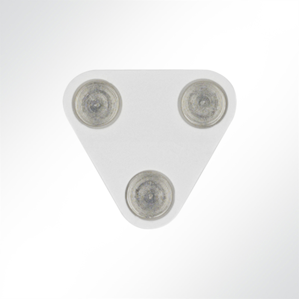 Artikelbild Dreieckige Nietunterlage für Doppelrollen mit 9,2mm Nieten