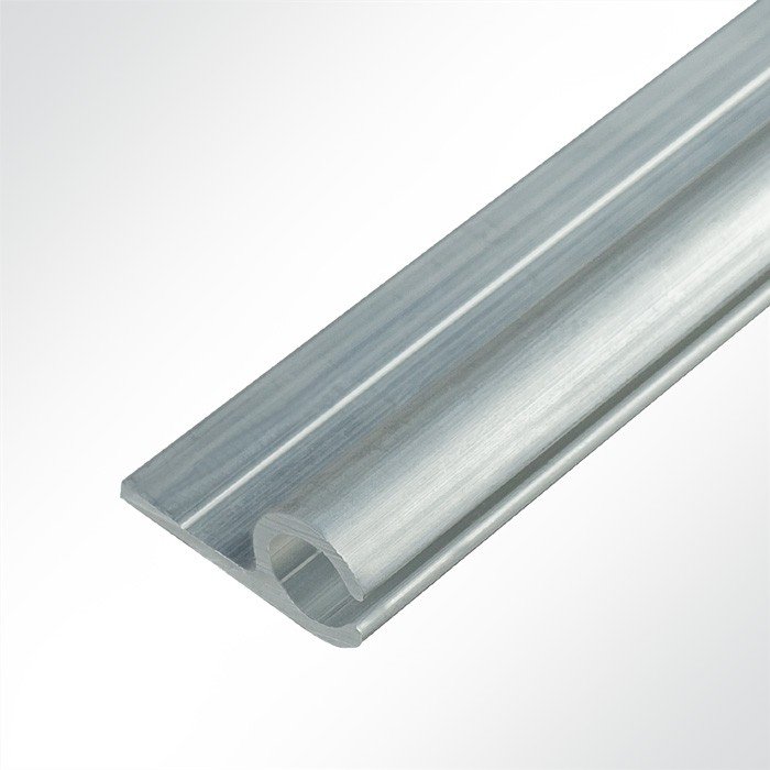 10 x Kederschiene Aluminium pressblank für 4,5 - 9,0mm Keder