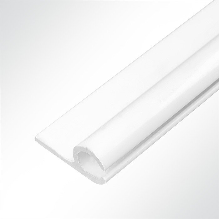 10 x Kederschiene Aluminium weiß für 4,5 - 9,0mm Keder