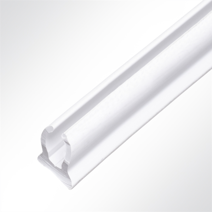 Kederschiene Kederleiste Kederprofil Kunststoff Weiß Länge 3m für Keder 5,5 - 7,5mm