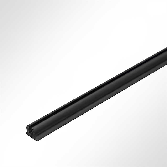 Kederschiene Kederleiste Kederprofil Kunststoff Schwarz Länge 3m für Keder 5,5 - 7,5mm