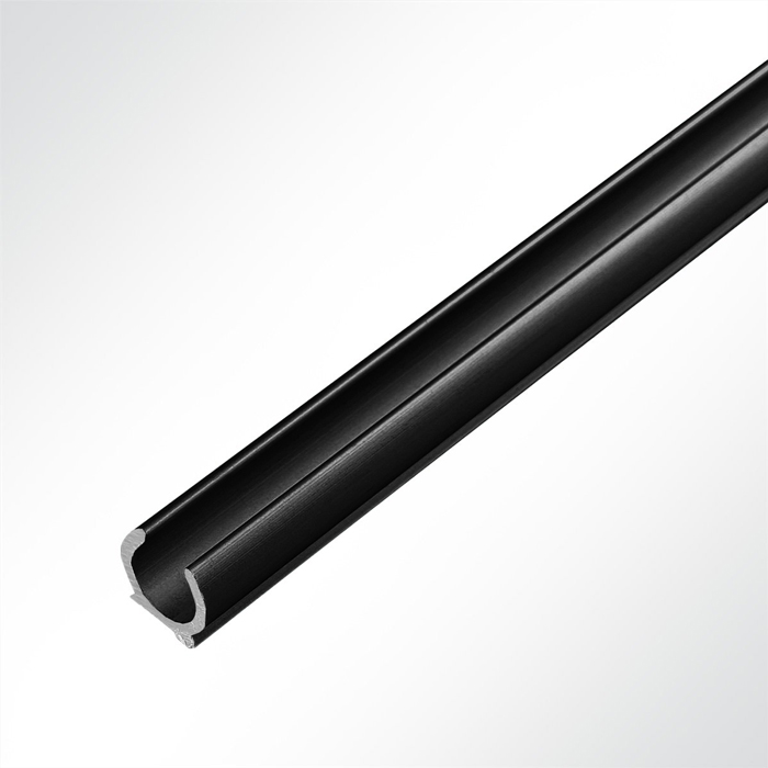 Kederschiene Kederleiste Aluminium C-Profil schwarz RAL 9005 fr Keder 5-9mm