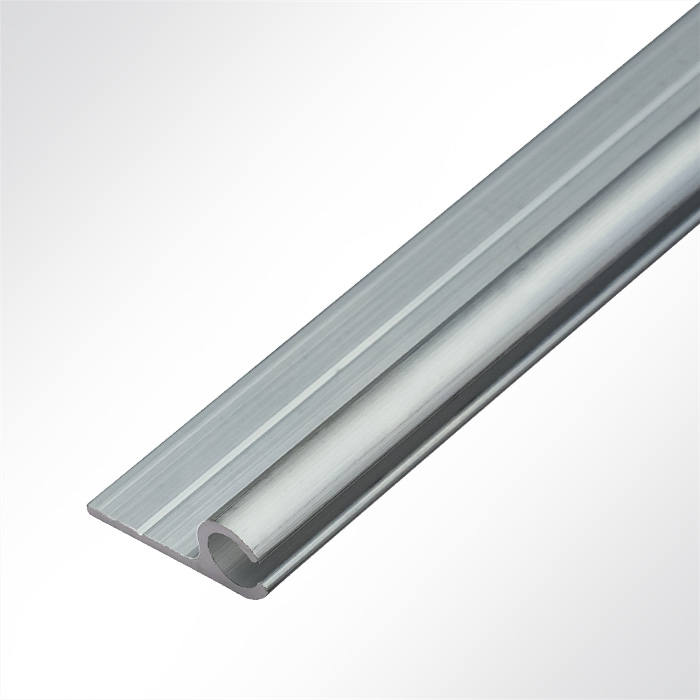 Kederschiene 0° Aluminium eloxiert für 4-5mm Keder
