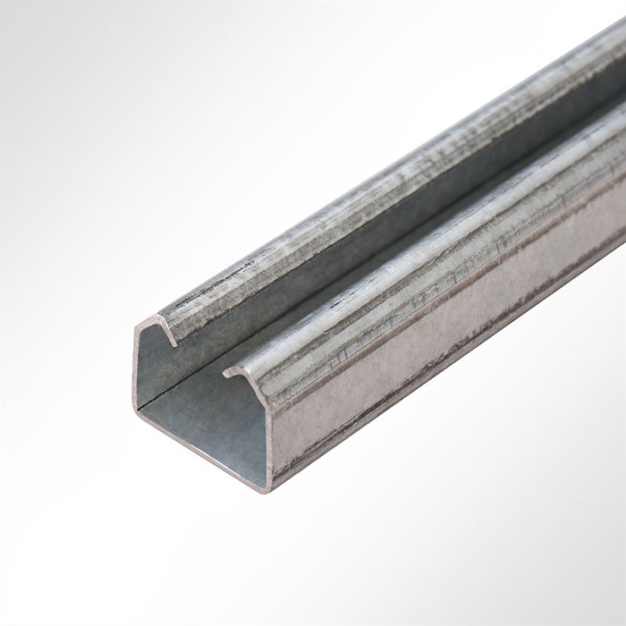 Kederschiene Kederleiste Kederprofil Aluminium pressblank für Keder 5,5mm  Länge 1m