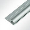 Vorschau Kederschiene Kederleiste Kederprofil Aluminium eloxiert für Keder 5,0-9,0mm Länge 1m Grau