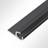 Vorschau 10x Kederschiene Kederleiste Kederprofil Aluminium Elfenbein fr Keder 6,0-9,0mm Lnge 6m schwarz