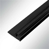 Vorschau Kederschiene Kederleiste Kederprofil Kunststoff Wei 15,5x33,3mm Lnge 2m schwarz