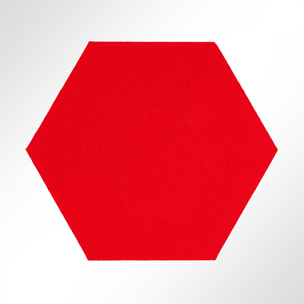 Artikelbild QP Schallabsorber Basotect Hexagon-Set 12-teilig  290mm Grau, Rot