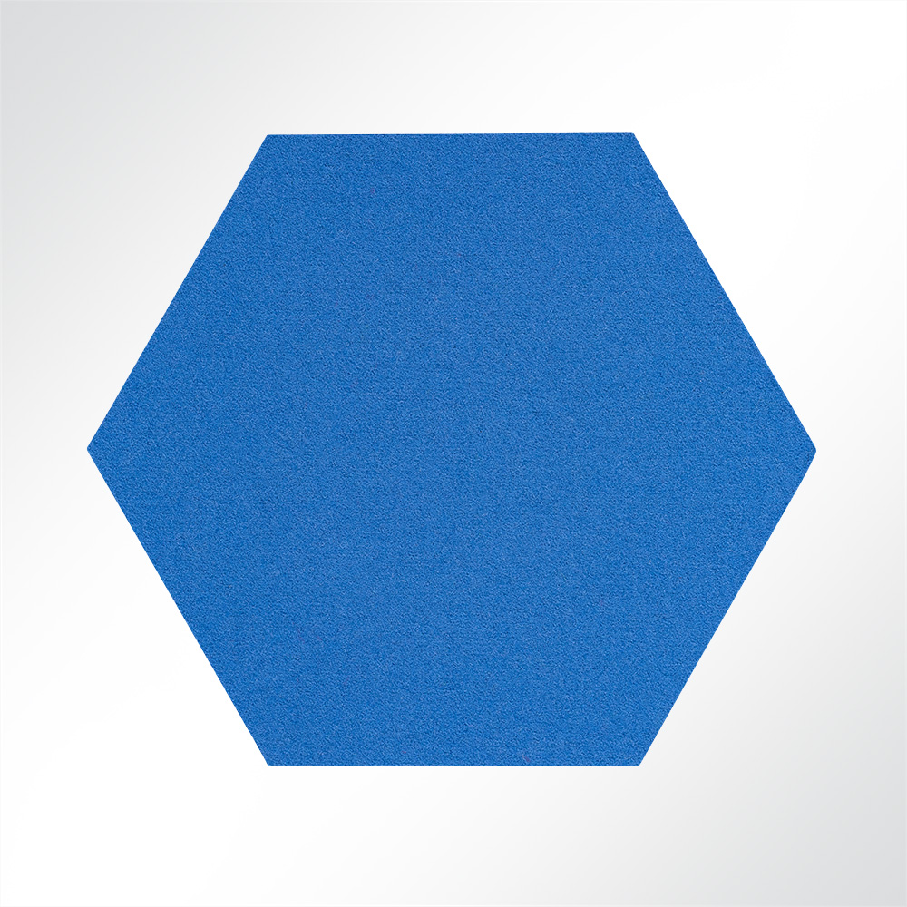 Artikelbild QP Schallabsorber Basotect Hexagon-Set 12-teilig  580mm Braun, Blau