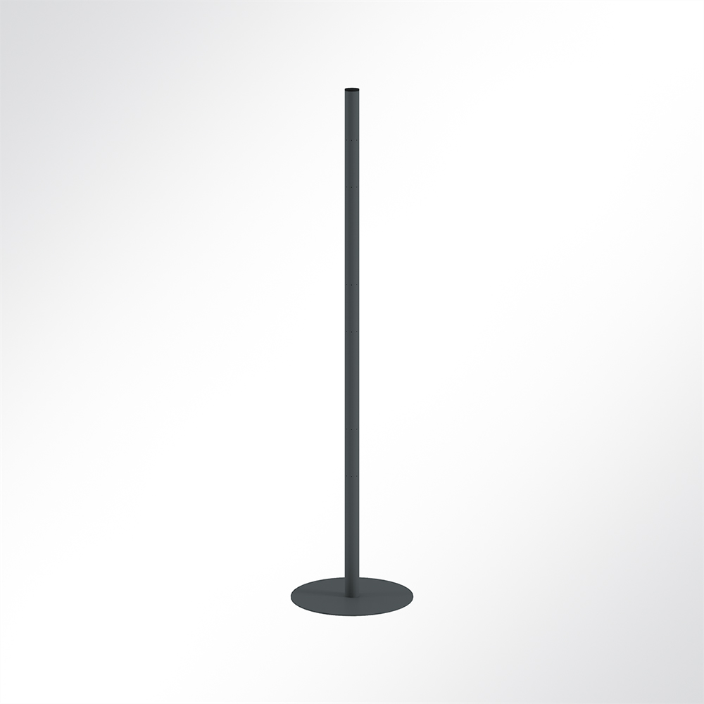 Artikelbild QP Akustikpaneel Pole-Mode Stange 4cm Hhe 140cm Fu 34cm Schwarz 7016