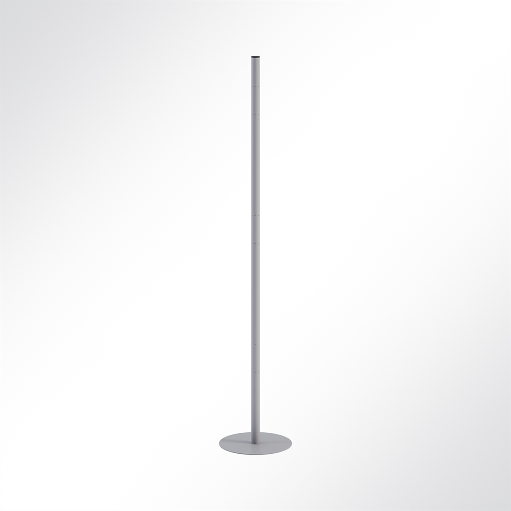 Artikelbild QP Akustikpaneel Pole-Mode Stange 4cm Hhe 180cm Fuss 34cm Grau 7035